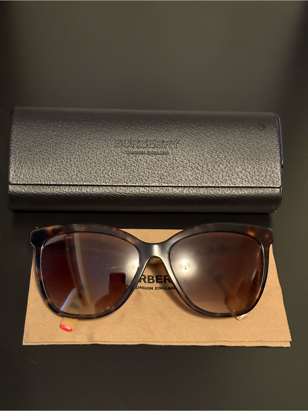 Burberry Tortoiseshell Sunglasses with Brown Lenses